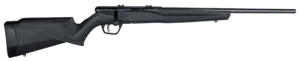 Savage B17 F Compact bolt-action rifle 18 inch button-rifled barrel matte black synthetic stock right hand