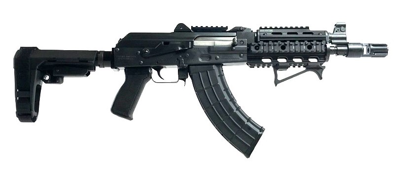 Zastava ZPAP92 7.62x39 10in Pistol 30rd Quad Rail SBA3 - Alexander's