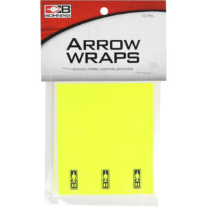Bohning Arrow Wraps Small diameter 5.5 in. Neon Yellow 13 pk.