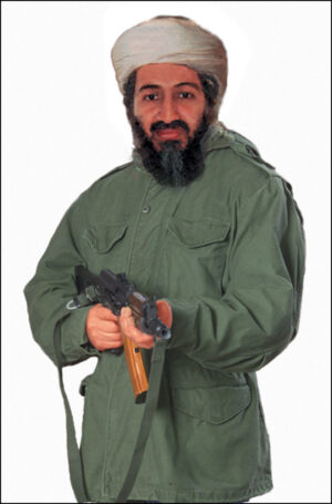 Action Target 1RT100 photo target featuring Osama Bin Laden, heavy paper, 24 x 38 inches, 100 per box
