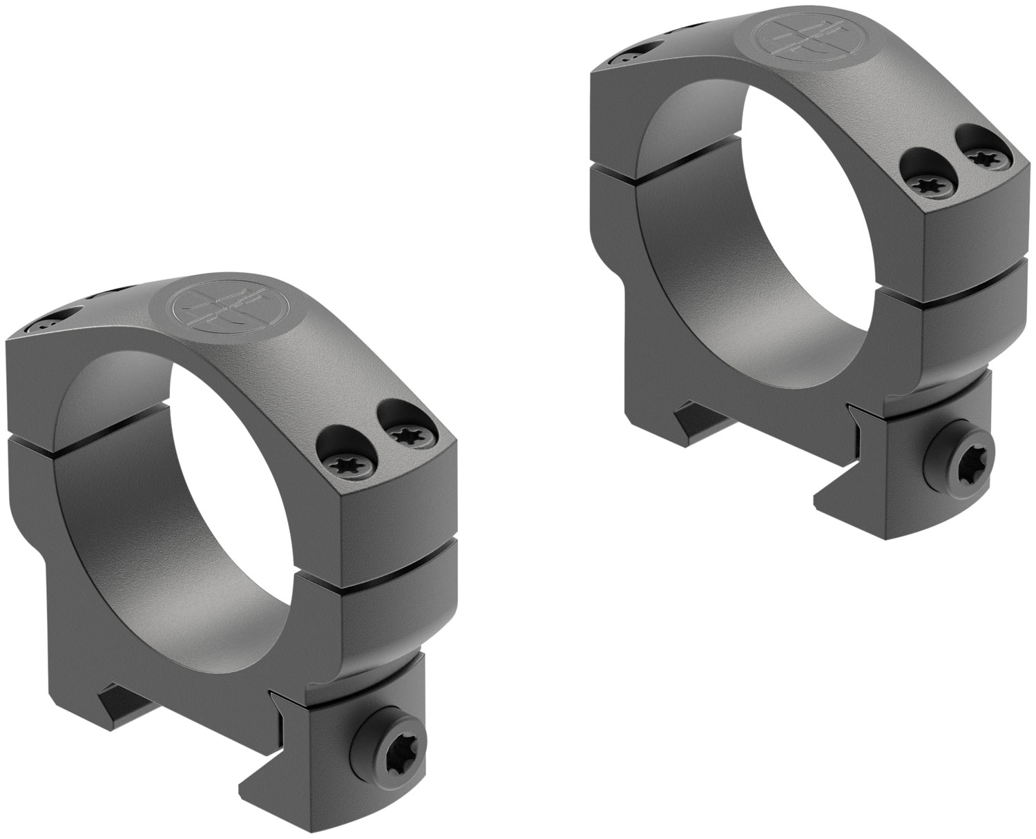 Leupold Mark 4 34mm Medium Matte Black Aluminum Scope Rings on Picatinny rail