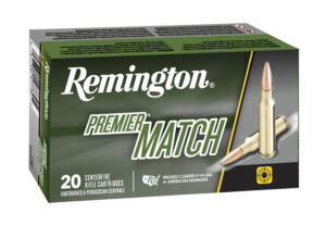 Remington Ammunition 20001 Premier Match 6mmCreedmoor 107gr Sierra MatchKing BTHP 20 Per Box/10 Case