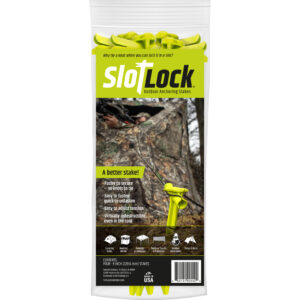 Summit SlotLock 9 in blind/tent anchoring stake 4-pack bright green