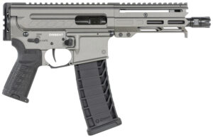 CMMG Dissent MK4 9mm AR pistol in Tungsten Gray with M-LOK handguard