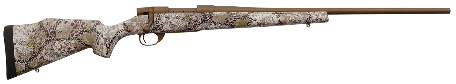 Weatherby VAP7MMPR4T Vanguard Badlands 7mm PRC 3+1 24" Burnt Bronze Cerakote #2 Threaded Barrel, Drilled & Tapped Steel Receiver, Badlands Approach Camo Monte Carlo w/Raised Comb Synthetic Stock