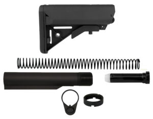 TacFire MAR050S Mil-Spec buffer tube kit with 6-position stock and buttpad in black
