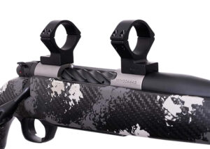 Weatherby W940705 Scope Mount/Ring Combo  Matte Black Alloy 1" Tube Weatherby Mark V Medium Rings Magnum 9-Lug Action