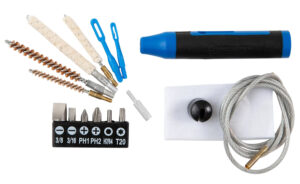 DAC Technologies 38275 universal gun cleaning kit for 17/22 rifles, 17-piece