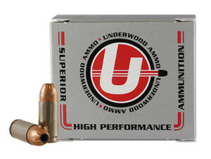 Underwood Ammo 139 ASP  9mmLuger+P 147gr Jacketed Hollow Point 20 Per Box/10 Case