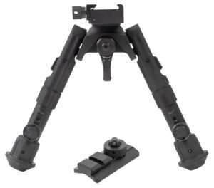 Leapers / UTG Recon 360 TLBP02B bipod in matte black, adjustable height, Picatinny mount