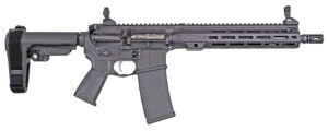 LWRC ICMKII 5.56 NATO 12.7 inch spiral-fluted barrel SBA3 M-LOK pistol in black