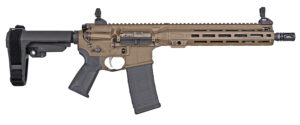 LWRC IC-MKII pistol 12.70" barrel Flat Dark Earth with SBA3 brace and M-LOK handguard