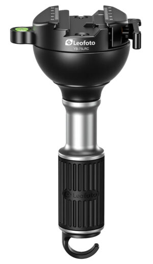 LEOFOTO USA YB-75LRC leveling tripod head in black aluminum