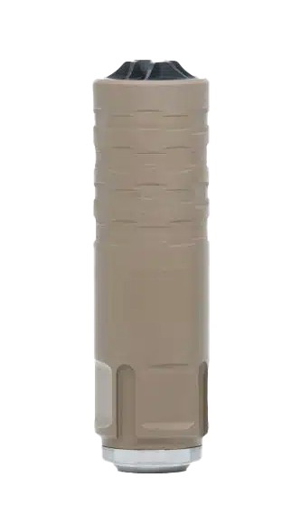 JK ARMAMENT PRO-KOR 9K Ti 9mm suppressor in Flat Dark Earth, 1.72 inch diameter