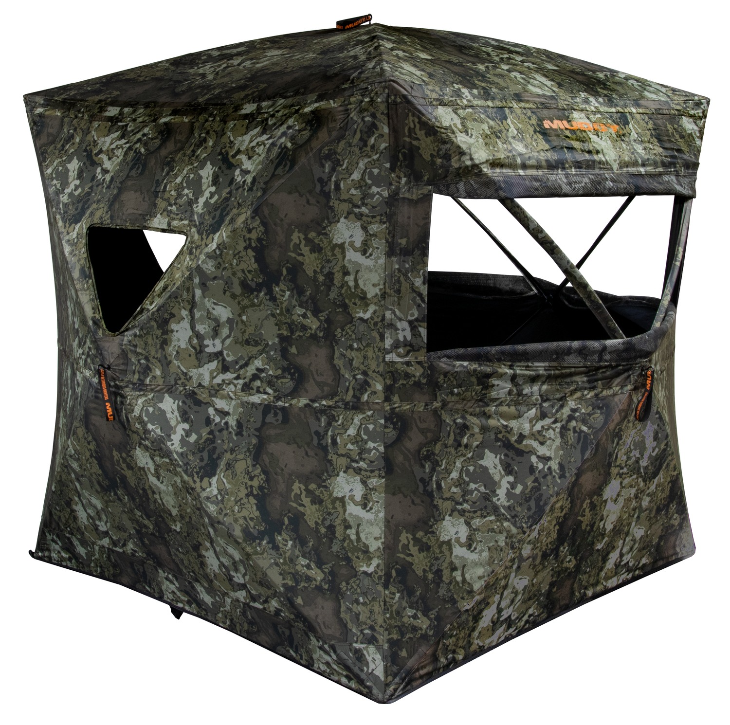 Muddy Infinity Evo MAX Ground Blind — 65x65 Veil Canyon Grey