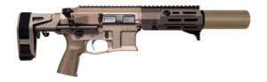 Maxim Defense PDX-SD 5.56 pistol with 5.5 inch barrel in Arid Dark Earth