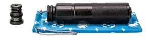 Black Griffin Armament Explorr .224 Taper Mount AM suppressor with cylindrical printed body