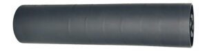 Fuqua Cheeze Boi titanium 5.56 suppressor, black cylindrical 6.5 inch rifle silencer