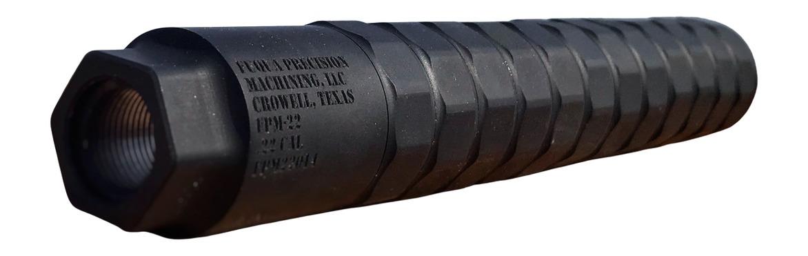 Fuqua Precision Machining FPM-22 FP22ALBLK .22 LR suppressor black aluminum