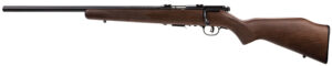 Savage 93R17 GLV left-hand bolt-action rifle 21-inch heavy varmint barrel hardwood stock