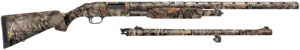 Mossberg 52282 500 Combo 12 Gauge 3" 5+1 Overall Mossy Oak Break-Up Country 28" Vent Rib/24" Slugster Barrels, Steel Receiver, Dual Extractors, Fixed Synthetic Stock, Includes Accu-Set Choke