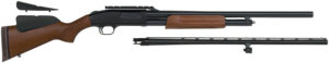 Mossberg 54243 500 Combo 12 Gauge 5+1 3" Blued 28" Vent Rib/24" Slugster  Barrel w/Cantilever Scope Mount, Blued Steel Receiver, Hardwood Dual Comb Stock, Includes Accu-Set Chokes
