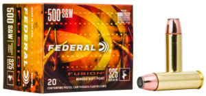 Federal Fusion .500 S&W Magnum 325 gr Fusion Soft Point 20rd box