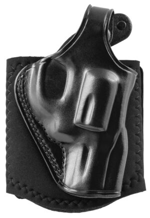 Galco AG118B Ankle Glove black leather ankle holster right hand fits Ruger SP101 Taurus 605