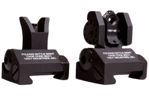 Troy Ind SSIGMCMSTBT01 Tritium Micro BattleSight Set M4 Front & Dioptic Rear  Black Hardcoat Anodized