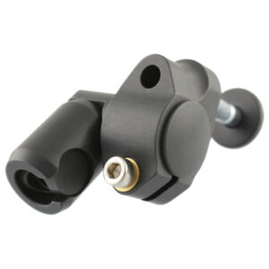 Bowfinger Bark Buster riser mount with quick disconnect mounted on a bow riser