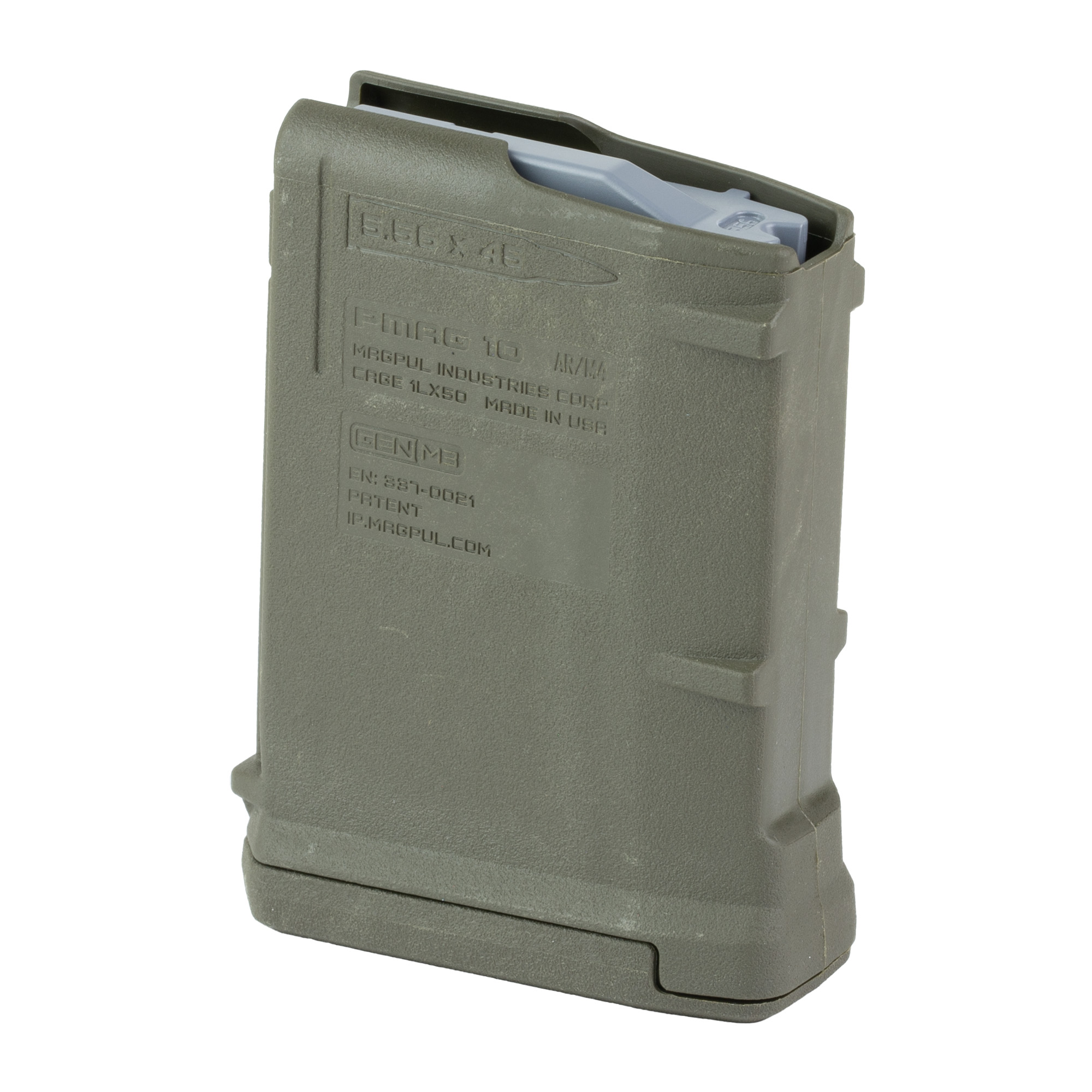Magpul PMAG 10 Gen M3 olive drab green 10-round rifle magazine for AR-15