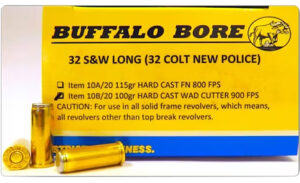 Buffalo Bore 3A20 Outdoorsman .45 Colt +P 325gr lead flat nose ammunition 20-round box