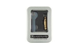 LaserLyte Laser Cartridge Trainer and Bore Sight for 40 S&W, gold finish, red laser