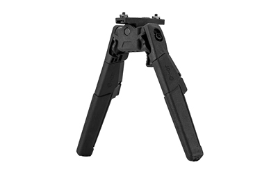 MDT ORYX M-LOK bipod in black, adjustable 7.2-10 inch height with rubber traction feet