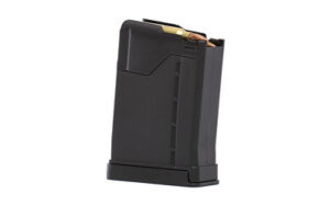 Lancer L5AWM Gen2 5-round polymer AR-15 magazine, opaque black