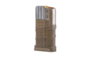 Lancer L7AWM Gen2 20-round translucent dark earth polymer magazine for AR-10/SR-25
