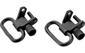 Quake Claw QD steel standard sling swivel 2-pack in black