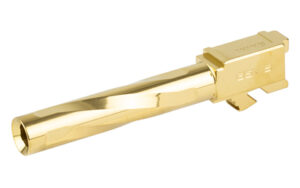 Zaffiri Precision match-grade pistol barrel for Glock 17 in titanium nitride (gold), 4.33 inch