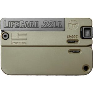 LifeCard .22 LR Single Action Pistol - Polymer Handle Noveske Bazooka Green