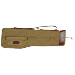 Boyt Signature Series waxed canvas takedown shotgun case in khaki for 30-inch shotguns