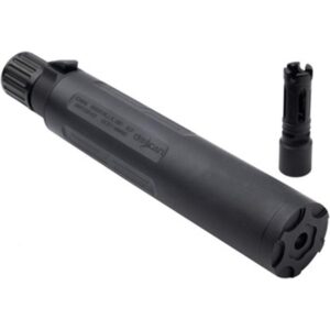 CMMG DEFCAN 57 suppressor, black Cerakote finish, 1/2-28 direct thread