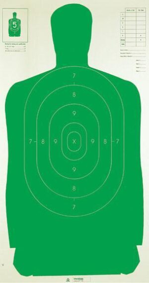 Champion B27FSA green paper silhouette target 24x45 inches 100 pack