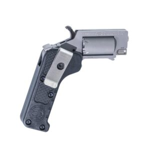 Standard Manufacturing Switch Gun folding .22 LR stainless revolver with polymer grip and belt clip