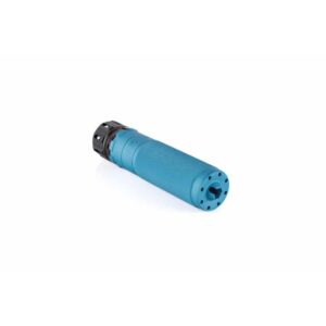 Dead Air SRTS Sierra 5 training suppressor in blue anodized finish with KeyMo adapter