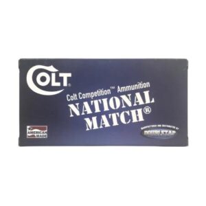 Double Tap Colt National Match 10mm Auto 180gr FMJ 50-count box