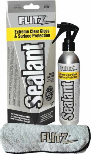Flitz Sealant 8 oz spray bottle with free microfiber cloth