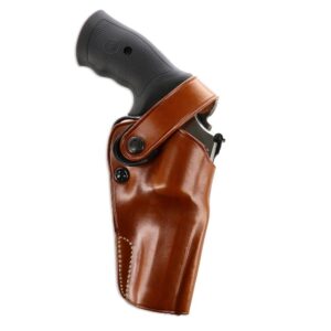 Galco DAO tan leather belt holster for Taurus Judge 3 inch barrel right hand