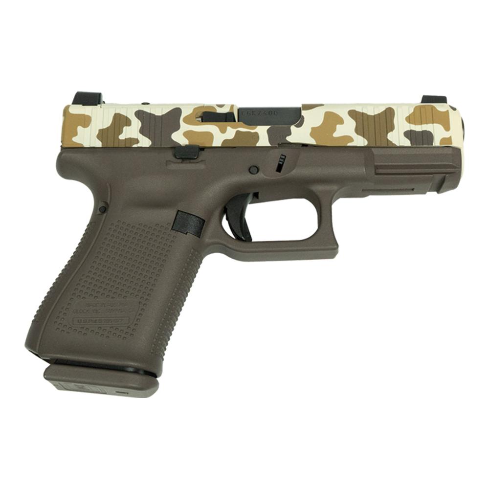 Glock V-Series Model 19 Duck Camo 9mm 4.02″ Barrel, 3x15rd