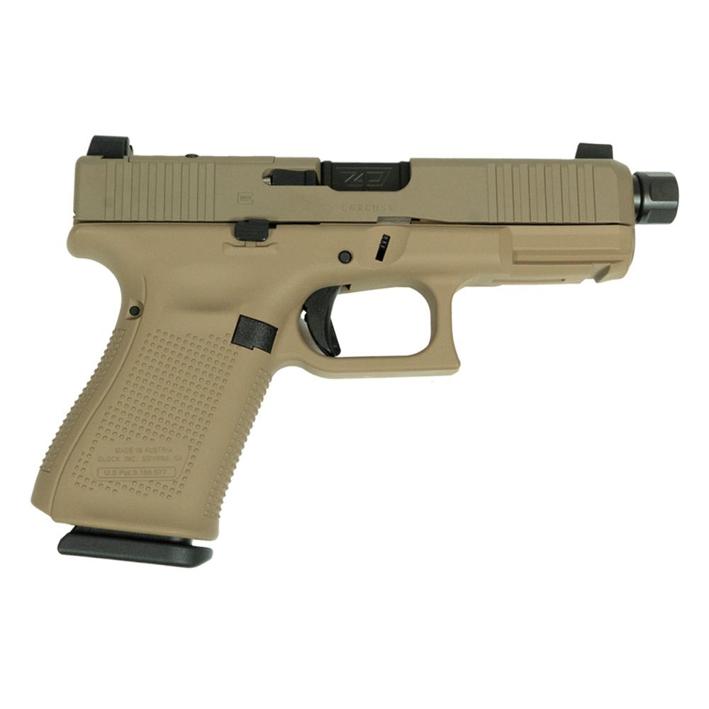 Glock V-Series Model 19 FDE Cerakote 9mm 4.6″ Threaded