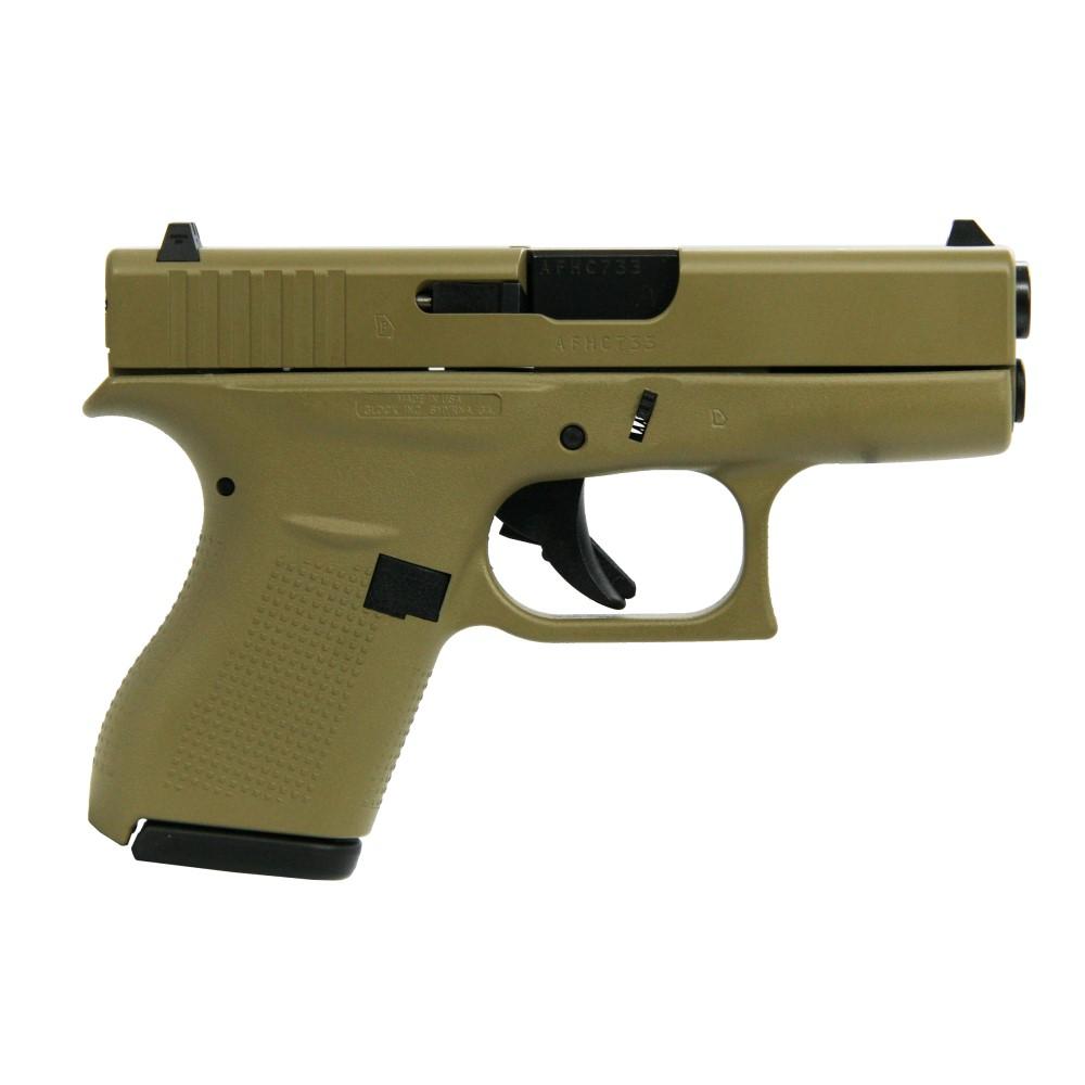 Glock 42 Custom FDE .380 ACP, 3.25″ Barrel, 6-Round